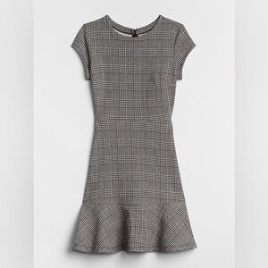 GAP Black and White Plaid Mini Dress